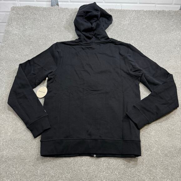 Pact NWT One For All Unisex Zip Hoodie Sweatshirt Black Sml Organic Sustainable - Picture 2 of 15